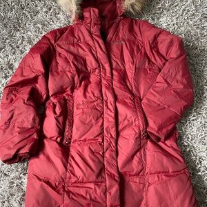 Bosideng Red Puffer Coat medium long